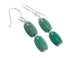 Native American Turquoise Sterling Silver Bead Hook Dangle Earrings JX124531